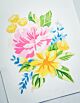 Memory Box Breezy Bouquet Stencil Set    