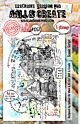AALL & Create Whimsy Dwellings A6 Stamp Set Scenic Script (AALL-TP-1257)