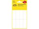 Avery etiket Zweckform 50x19mm wit blister a 48 etiketjes