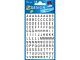 Avery letteretiket Z-design Home pakje a 2 vel zwart op wit  Letters 6,5m zwart op wit
