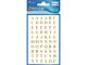 Avery letteretiket Z-design Home pakje a 2 vel goud  Letters 7,5mm goud.