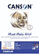 Canson Mixed Media Artist blok 25 vel A4 300gr