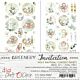 Craft O Clock LABELSSET-37- GREENERY INVITATION - HOLY BAPTISM   