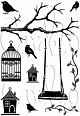 Card-io Swings and Things A6 Combinations Clear Stamp Set