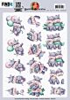 3D Cutting Sheet - Yvonne Creations - Hippo Family