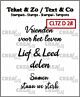 Crealies Clearstamp Tekst & Zo 3x Vrienden (NL)  3x 30mm     