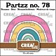 Crealies Partzz Regenboog CLPartzz78 70x45 mm