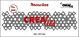 Crealies Stencilzz no. 202 wonky squares 38 x 145mm 