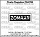 Crealies Texto Negativo ZOMAAR (H)  - (NL) NL07H 46x17mm