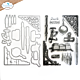 Art Journal Specials Hinged to the past Just Write Stamp and Die Set