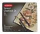 Derwent Tinted Charcoal Potloden Blik of 24 Assorted