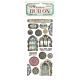 Stamperia Master of Magic Rub-On 4x8,5 Inch Gothic Windows (DFLRB147)