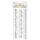 Stamperia Timeless Rub-On 4x8,5 Inch Stripes (DFLRB165)