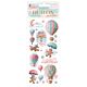 Stamperia Candy Christmas Rub-on 4x8,5 Inch Air Balloons  (DFLRB172)
