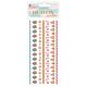 Stamperia Candy Christmas Rub-on 4x8,5 Inch Stripes  (DFLRB177)