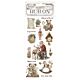 Stamperia The Owl's House Rub-on 4x8,5 Inch Teddy Bears  (DFLRB179)