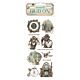 Stamperia Voyages Fantastiques  Rub-On 4x8,5 Inch Mechanical Wonders (DFLRB192)