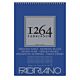 Fabriano 1264 - tekenblok met spiraal - 40 zwarte vellen 200gr/m² - 21x29.7cm (A4)