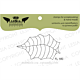 Lesia Zgharda Design photopolymer Stamp Puansetias leaf Big FL180