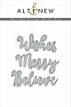 Altenew Holiday Script Words Die