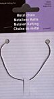 Metalen ketting platinum 0.6 X0.8MM
