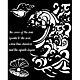 Stamperia Silent Sea Thick Stencil 20x25cm Wave and Shell (KSTD177)