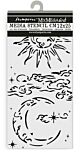 Stamperia Masquerade Thick Stencil 12x25cm Sun And Moon (KSTDL112)