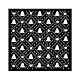 Stamperia Candy Christmas Thick stencil 18X18cm Tree Pattern (KSTDQ123)