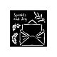 Stamperia The Owl's House Thick Stencil 12X12cm Letter  (KSTDS53)