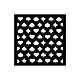 Stamperia Alice in Christmas Thick Stencil 12X12cm Poker Cards  (KSTDS55)