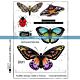 Katzelkraft Metamorphosis Butterflies - A5 rubber stamp