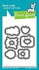 Lawn Fawn custom craft dies say what? spring critters - lawn cuts