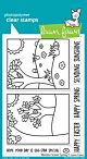 Lawn Fawn 4x6 clear stamp set window scene: spring