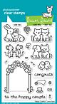 Lawn Fawn 4x6 clear stamp set happy couples