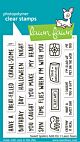 Lawn Fawn 3x4 clear stamp set sweet spiders add-on
