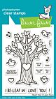 Lawn Fawn 3x4 clear stamp set heart tree