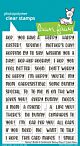 Lawn Fawn 4x6 clear stamp set henry's build-a-sentiment: bunny puns