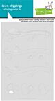 Lawn Fawn stencils backyard bird feeder coloring stencils