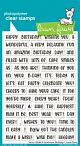 Lawn Fawn 4x6 clear stamp set henry's build-a-sentiment: birthday
