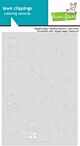 Lawn Fawn veggie happy coloring stencils