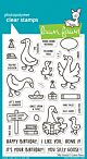 Lawn Fawn 4x6 clear stamp set silly goose!