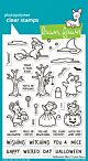 Lawn Fawn 4x6 clear stamp set halloween mice