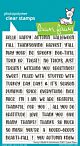 Lawn Fawn 4x6 clear stamp set henry's build-a-sentiment: fall
