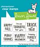 Lawn Fawn 2x3 clear stamp set tiny tag sayings: fall