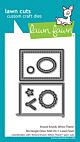 Lawn Fawn stand-alone knock knock. who's there? rectangle door add-on
