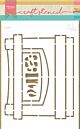 Marianne Design Craft Stencil Open haard by Marleen 21x15 cm 