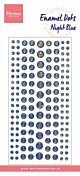 Marianne Design Decoration Enamel dots - Glitter Nachtblauw PL4525 21x9,5cm