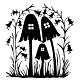 Lavinia Stamps Mushrooms LAV044