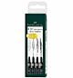 Etui FC Pitt Artist Pen etui 4 stuks zwart M/F/S/XS