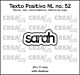 Crealies Texto Positivo Dies Sarah (POSNL52)